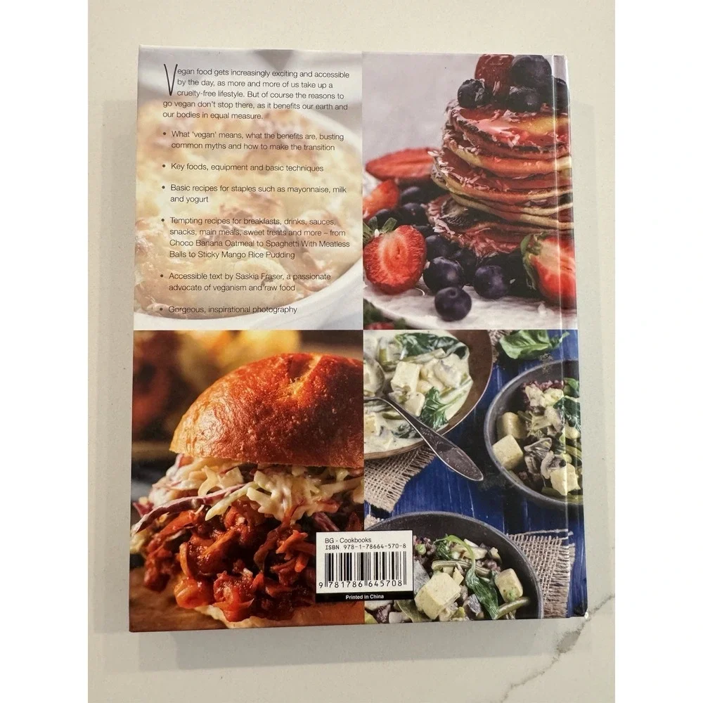 Vegan Recipes & Preparation Saskia Fraser Hardcover Cookbook Plant Based Cooking